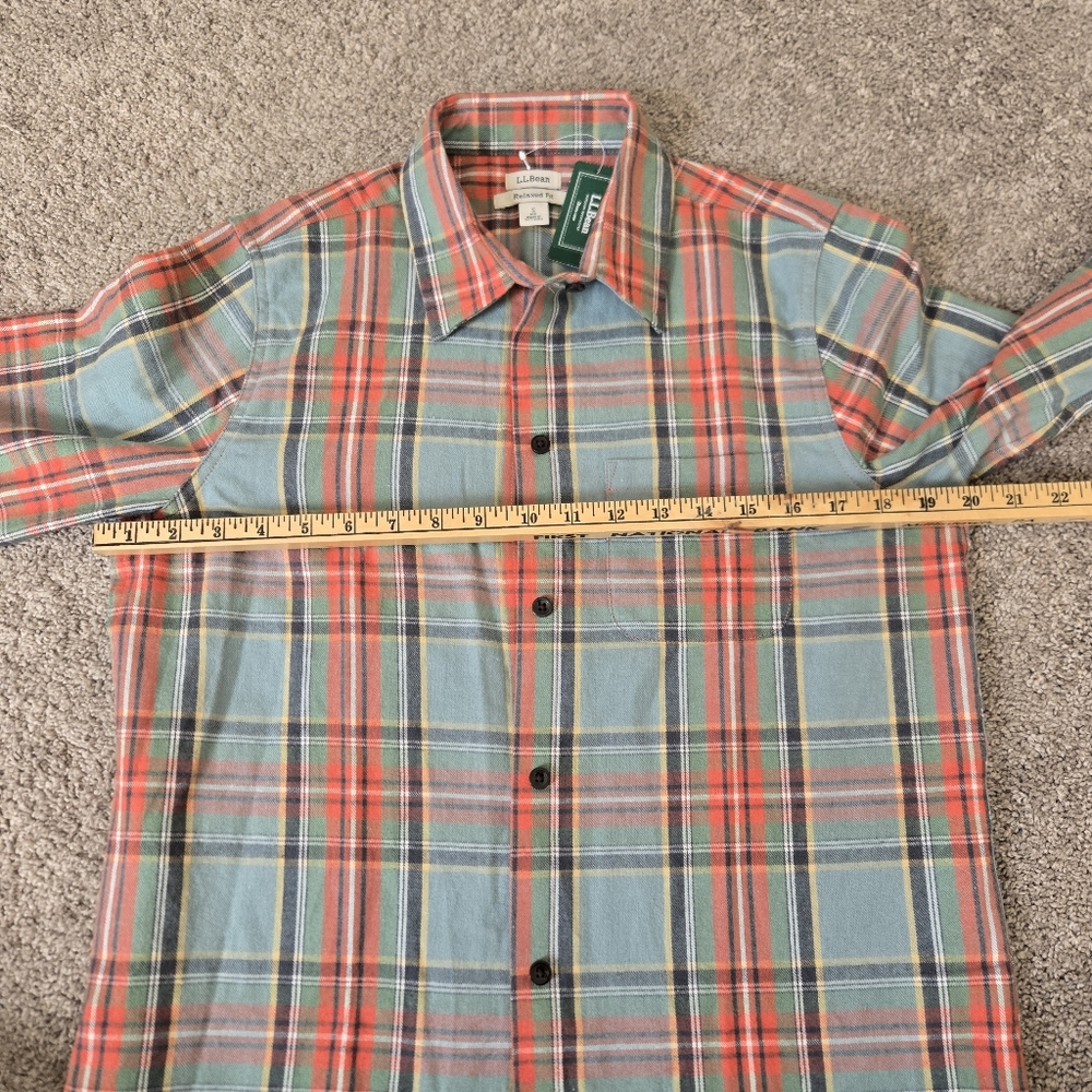 L.L. Bean Women's Scotch Plaid Flannel Shirt, Relaxed Fit - Picture 6 of 7